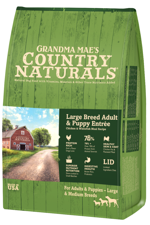 Grandma mae's country naturals dog food best sale