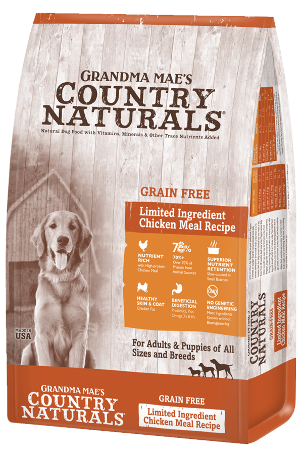 Grandma Mae's Country Naturals Grain Free Limited Ingredient Chicken Meal