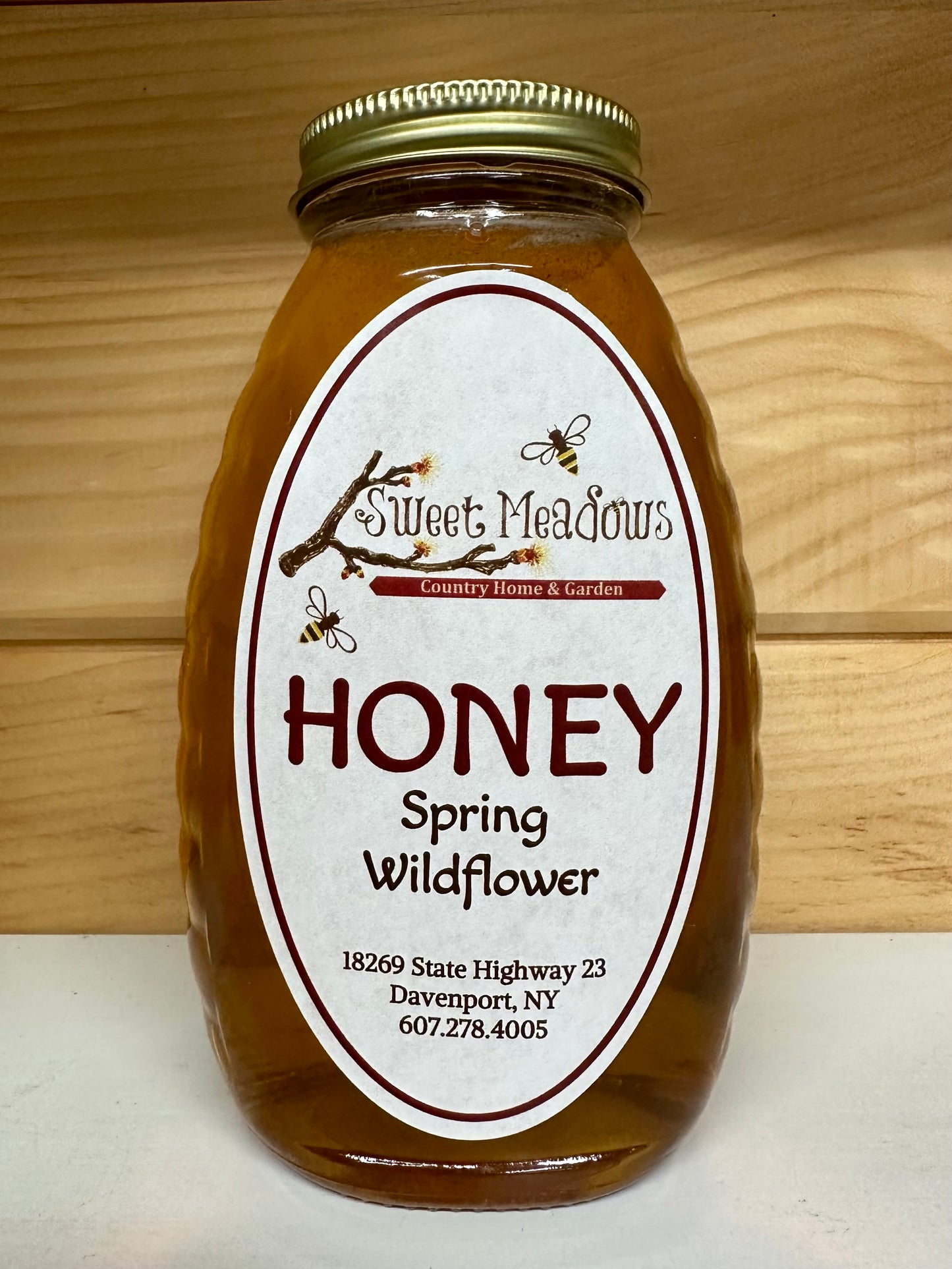 Raw SPRING Wildflower Honey 1 lb. jar