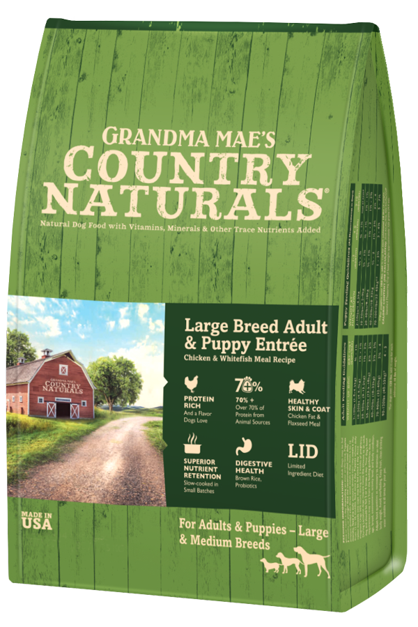 Grandma Mae's Country Naturals Large Breed Adult & Puppy Entree